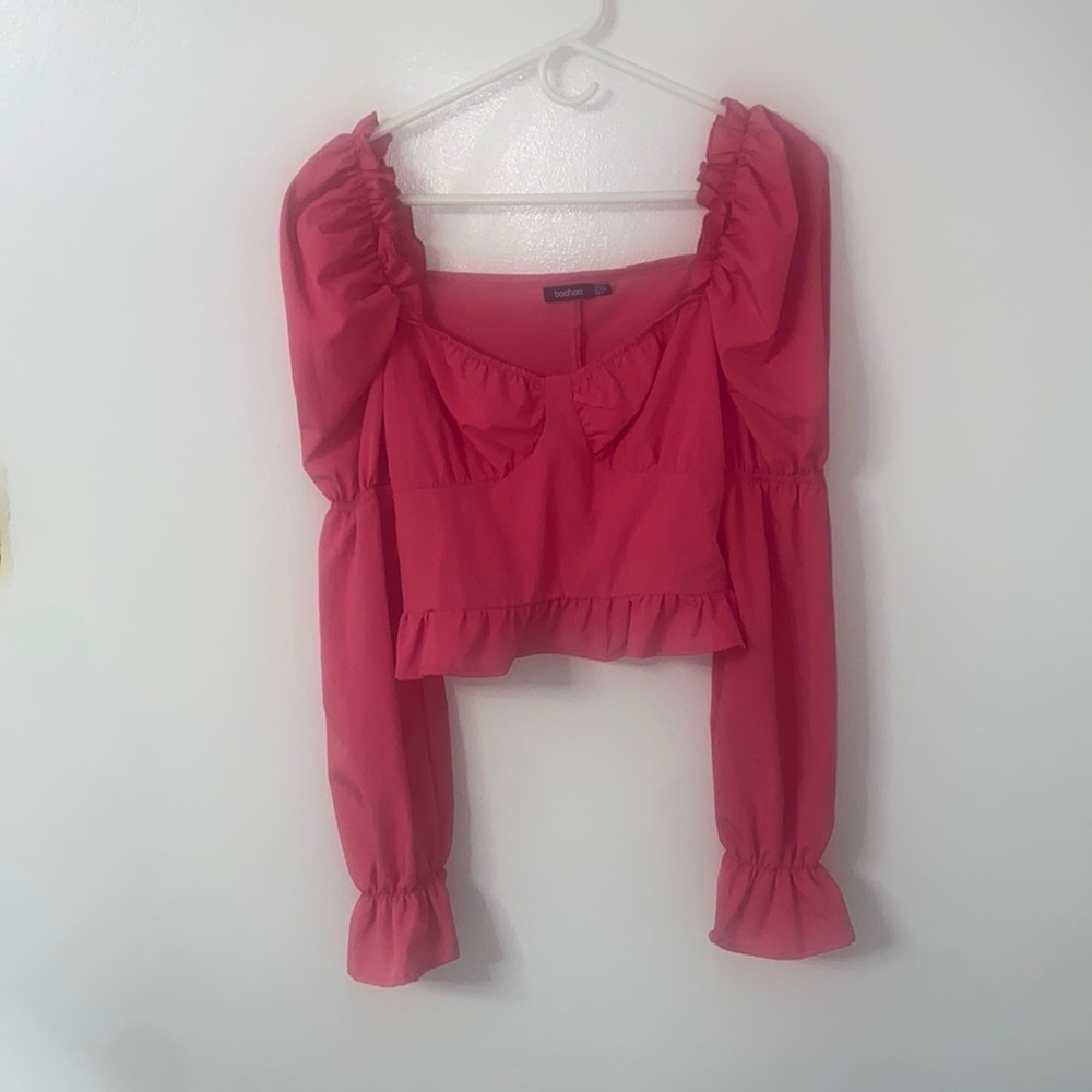 BOOHOO CROP BLOUSE